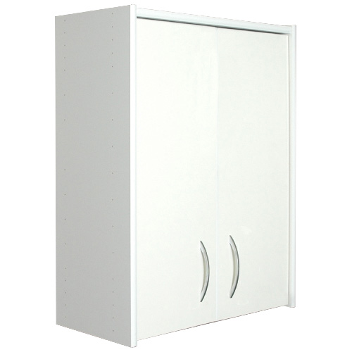2-Door 2-Shelf Cabinet 24" x 31.6" x 12" - White