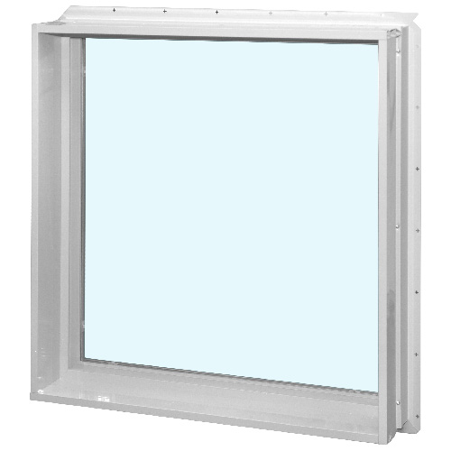 Fenêtre fixe en PVC blanc