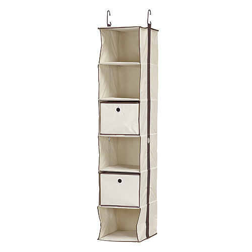 Organisateur de garde-robe à 6 tablettes