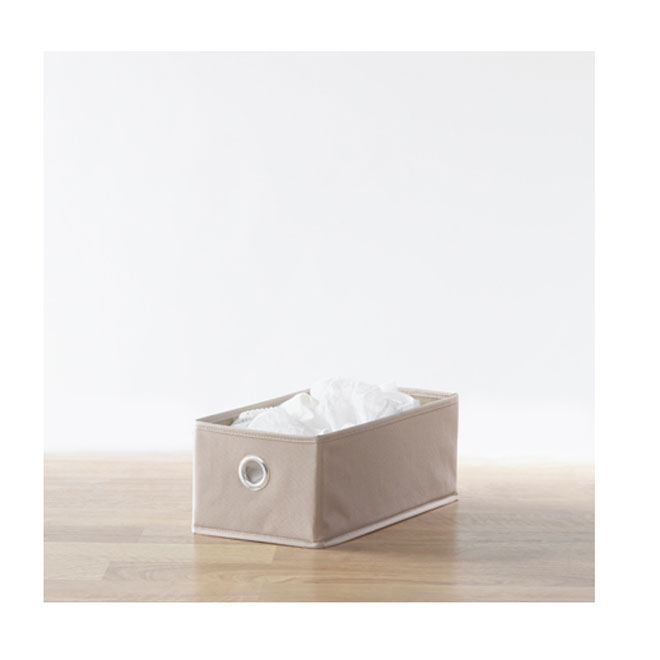 Small Fabric Drawer - 7" x 13.8" x 5.3" - Taupe
