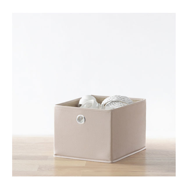 Grand tiroir en tissu, 10,8 po x 13,8 po x 8,9 po, taupe