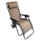 Chaise longue de patio Relax, taupe
