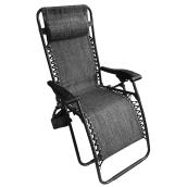 Chaise longue de patio Relax, gris