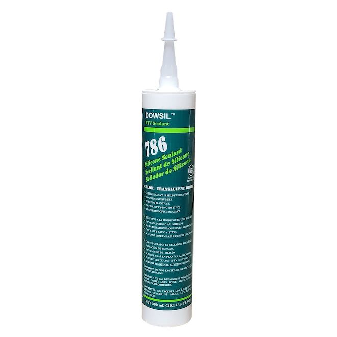 Scellant silicone blanc translucide 300 ml