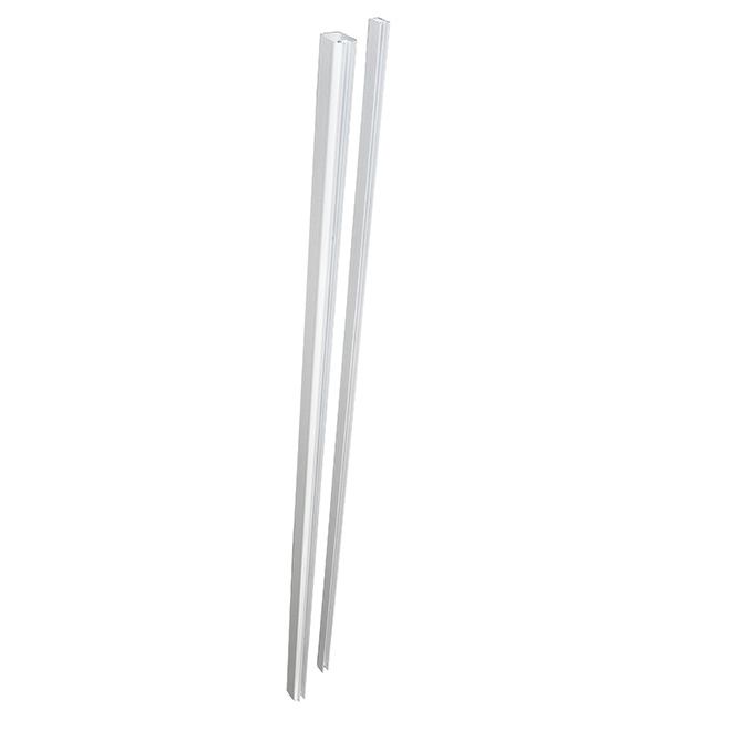 Rampes supérieure et inférieure d'extérieur, 12 pi, blanc