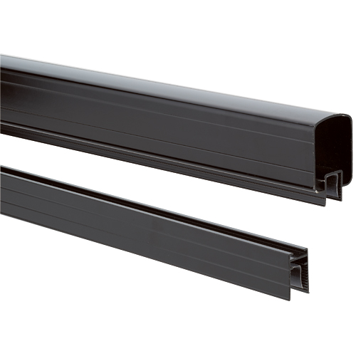 Exterior Top and Bottom Railings 10' - Black