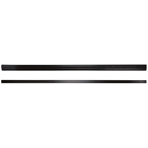 Exterior Top and Bottom Railings 12' - Black