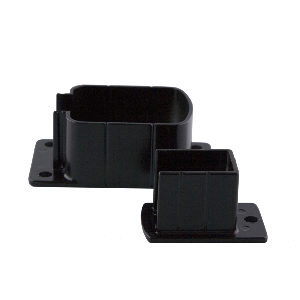 Supports muraux pour rampe, noirs