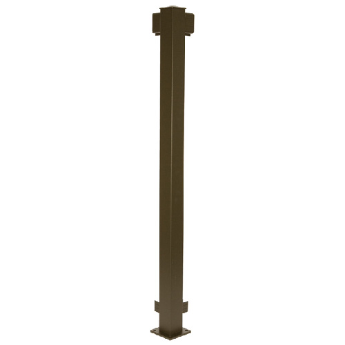 Poteau de coin pour rampe 42 po, bronze