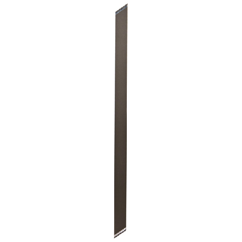 Piquets de clôture larges en aluminium, paquet de 6, bronze