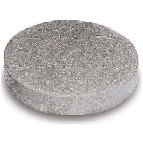 Round Stepping Stone 12" - Textured, Charcoal