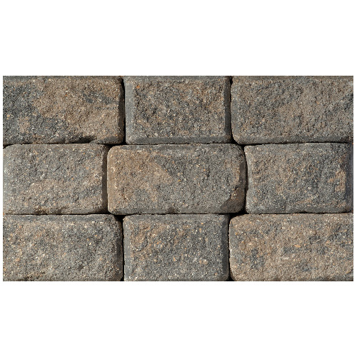 Pierre pour mur « StackStone » 4 po x 8 po, romain, charbon