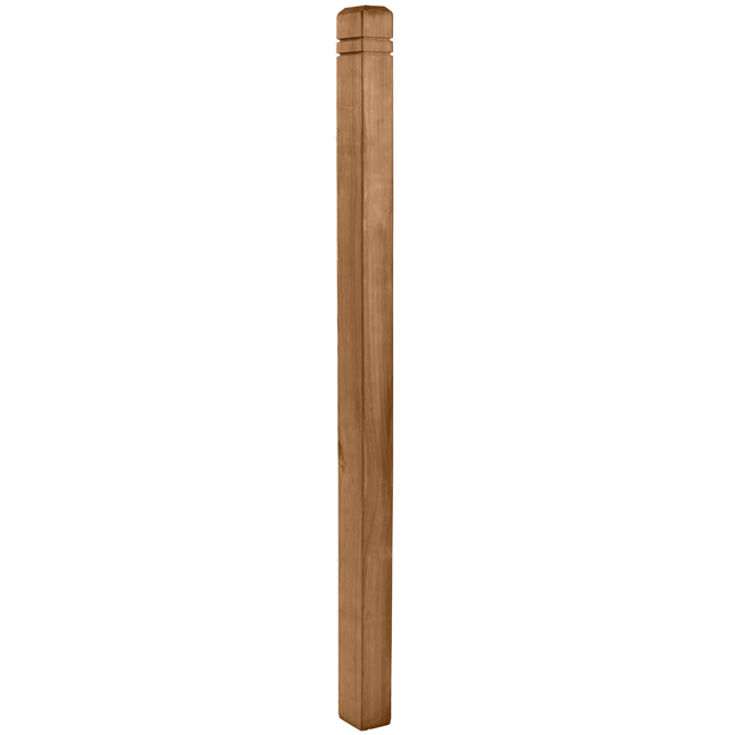 Treated Wood Deck Post - Brown - 2 1/2" x 3 1/4" x 48"