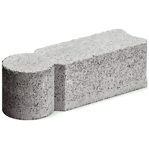 Bordure d'aménagement paysager de béton en i, gris
