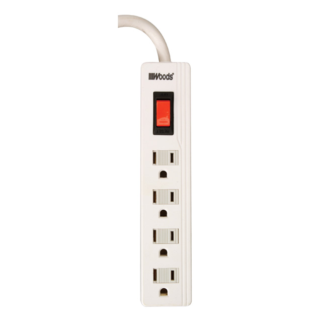 4-Outlet Power Bar - 1.5'