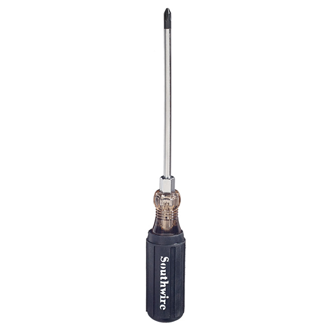 Tournevis Phillips no 2, tige ronde de 6"