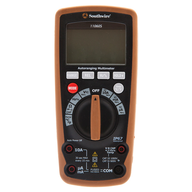 Multimètre à sélection automatique IP67 CAT IV