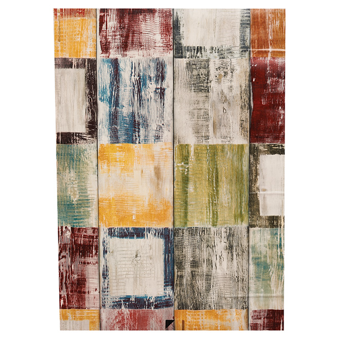 Vinyle autocollant, 18" x 78", multicolore