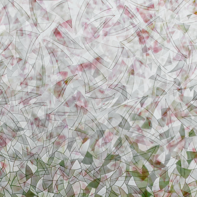 Pellicule électrostatique, pinceau, 24" x 47", vert/ambré