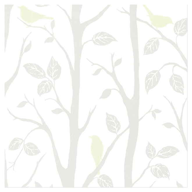 Wallpaper - "Bird Branch" - 20" x 31"