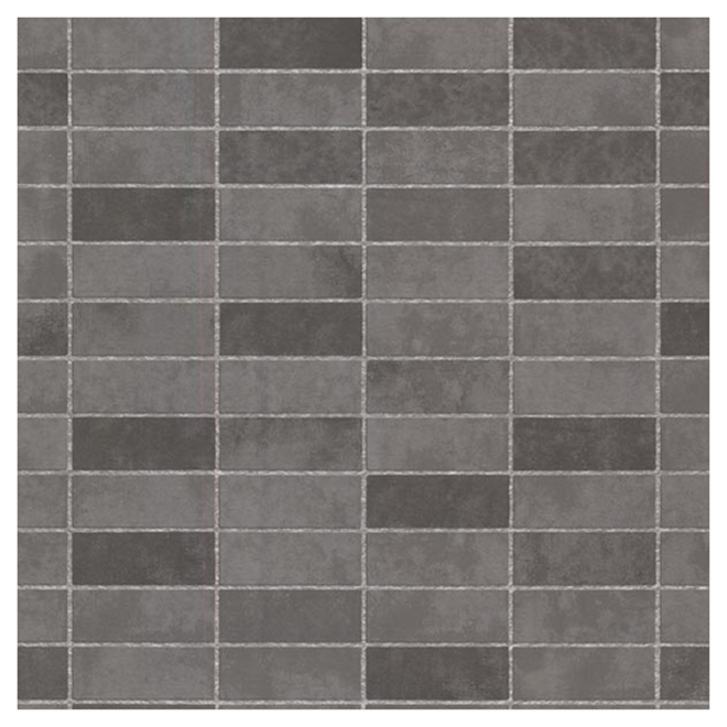 Papier peint « Tuile », 20 po x 31 po, anthracite