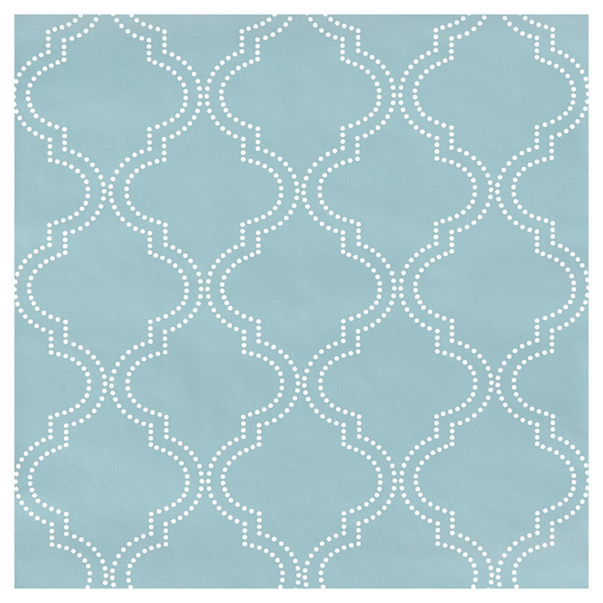 Wallpaper - Quatrefoil - 20.5" x 18' - Blue