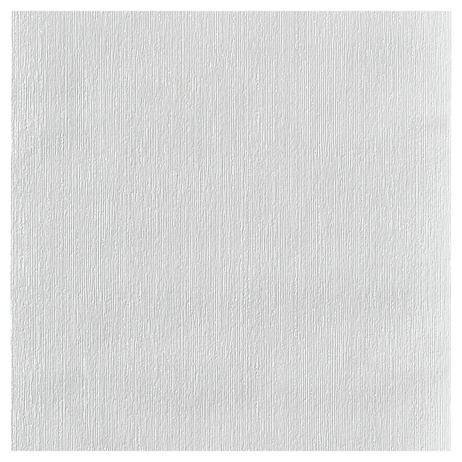 Paintable Wallpaper - Ribbed- 20.5" x 33' - White
