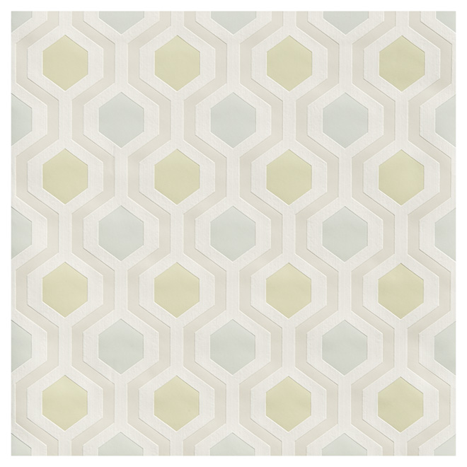 Wallpaper - Geometrical Pattern - 20.5" x 33' - Green
