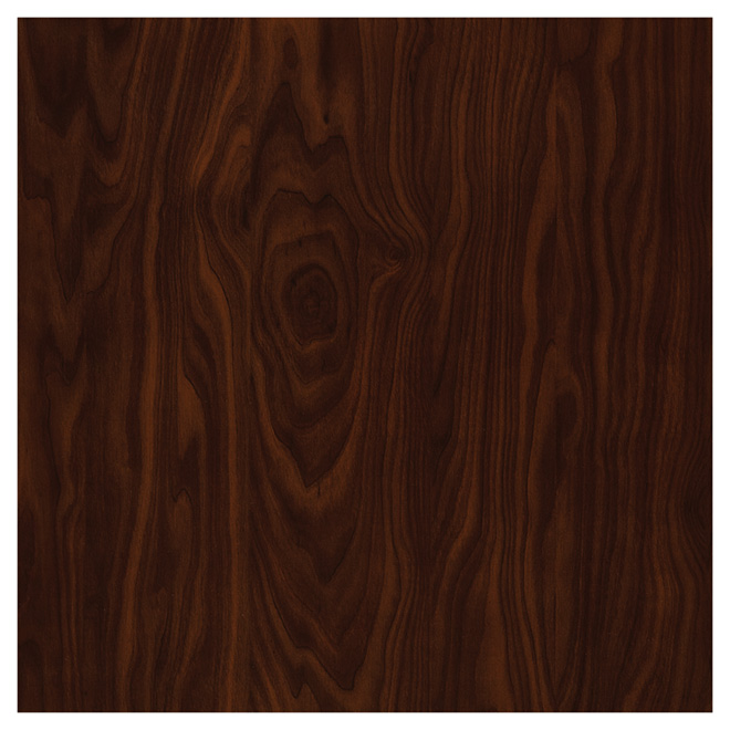 Vinyle autocollant imitation de chêne, 17,75" x 66", brun