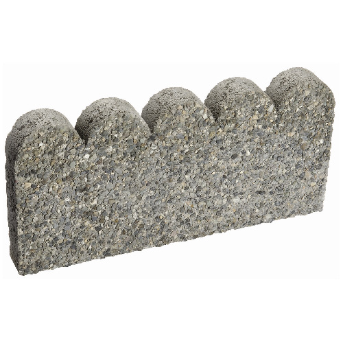Scalloped Concrete Landscaping Edger