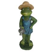 Frog with Watering Can Garden Statue - 18