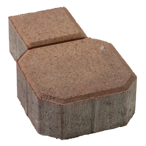 Pavé en cailloutis, automne