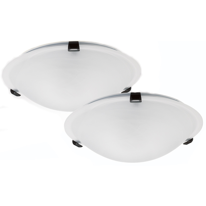 Set of 2 "Contemporary" Flushmounts