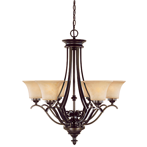 6-light chandelier