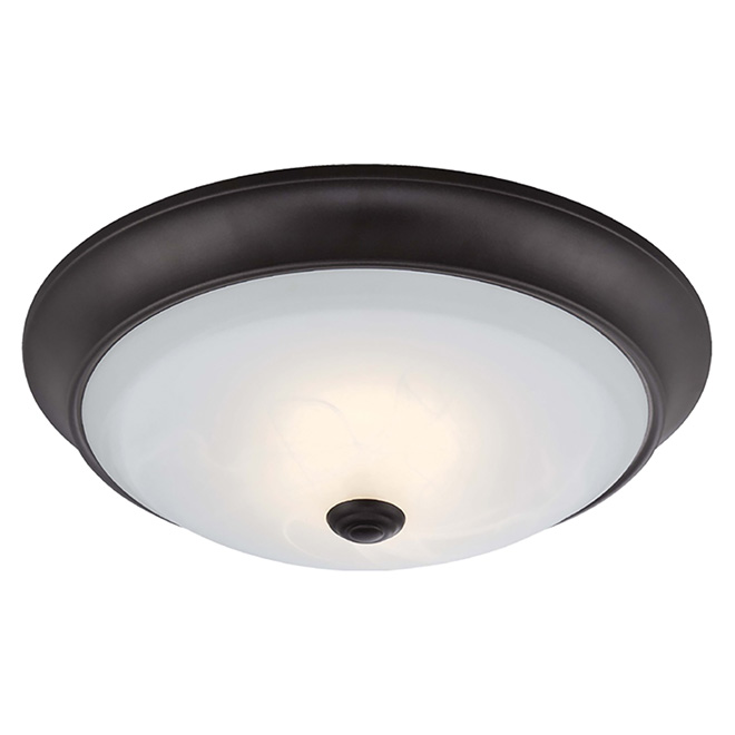 Dimmable Flush-Mount Light - LED - Oiled Bronze