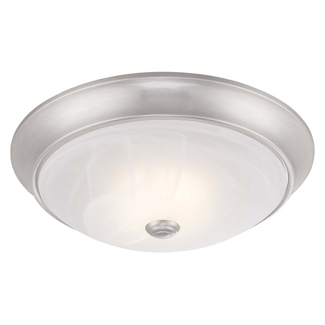 Dimmable Flush-Mount Light - LED - Brushed Nickel