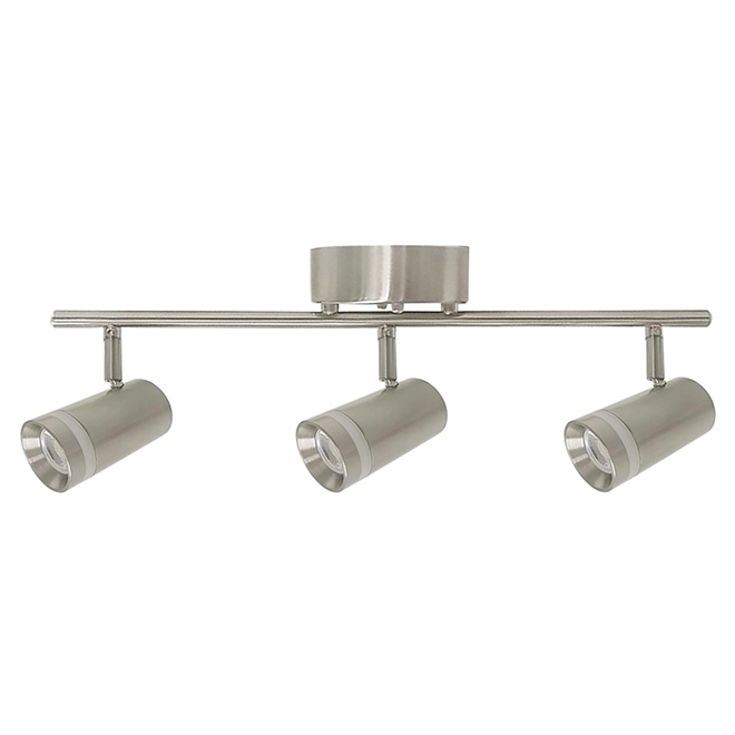 Track Light - Germany - 3 Lights - LED - Brushed Nickel
