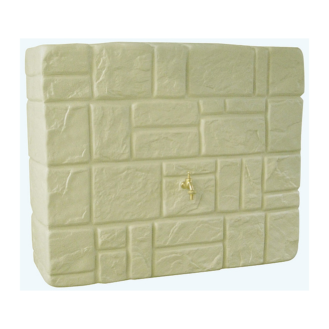 Wall Tank Rainwater Collector 300 L - Beige