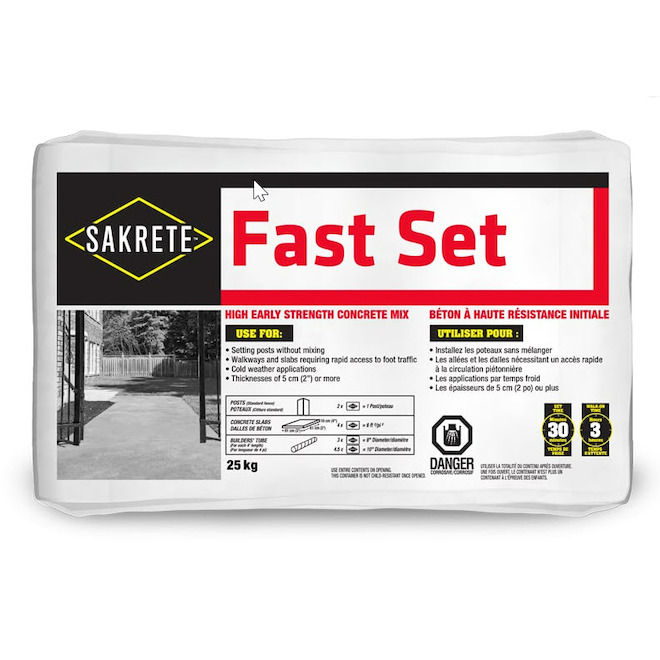 Pre-Mixed Fast Setting Concrete - 25 kg | RONA