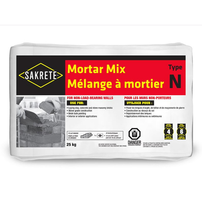 Mortier Sakrete(MD) pour usage général, 25 kg