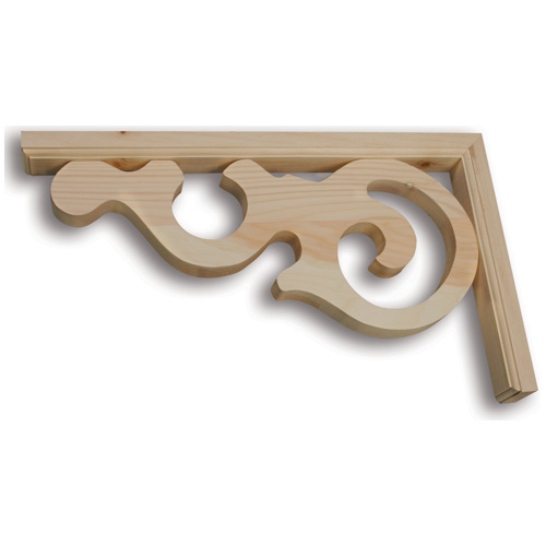 "L-Shaped" Pine Support Bracket - Natural