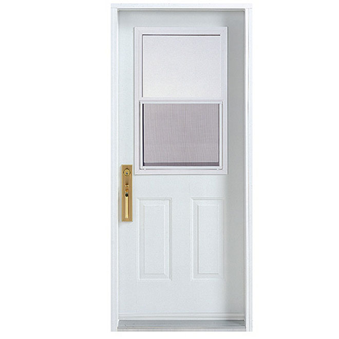 Hung-Window Exterior Steel Door 30 x-80" - Left
