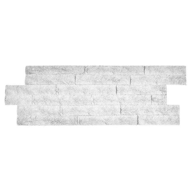 Panneau mural Zephir, 12" x 36", blanc