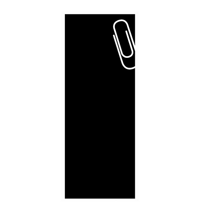 Adhesive Vinyl Chalkboard "Notes"