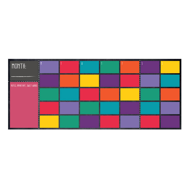 Adhesive Vinyl Chalkboard "Calender"
