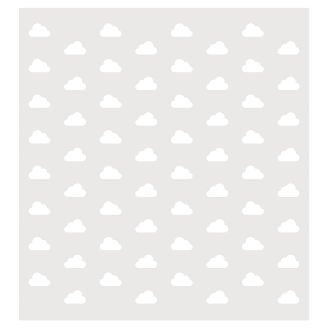 Removable Vinyl Wall Decal - "Cloudy" - 2-Pack