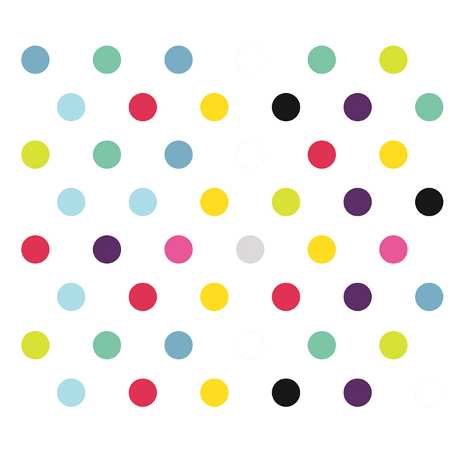 Removable Vinyl Wall Decal - "Polka Dots" - 2-Pack