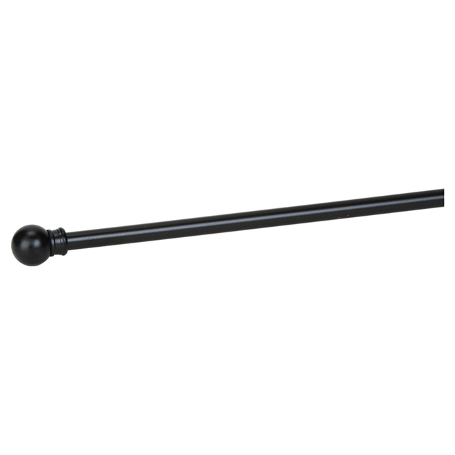 Adjustable Curtain Rod - 28" to 48" - Black
