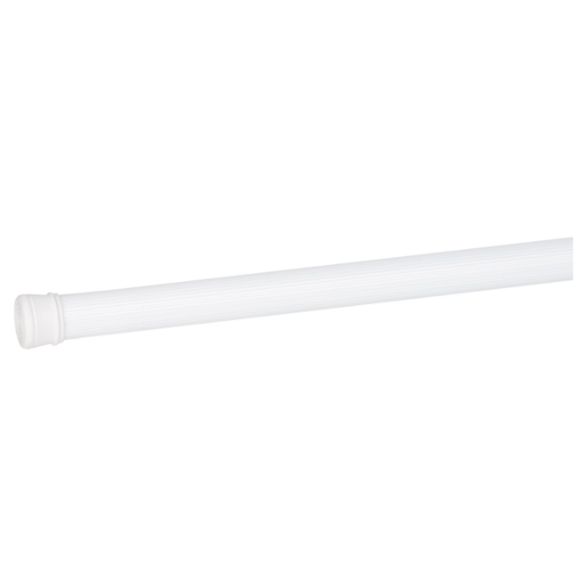 Tringle à rideau à ressort, 42" à 72", blanc