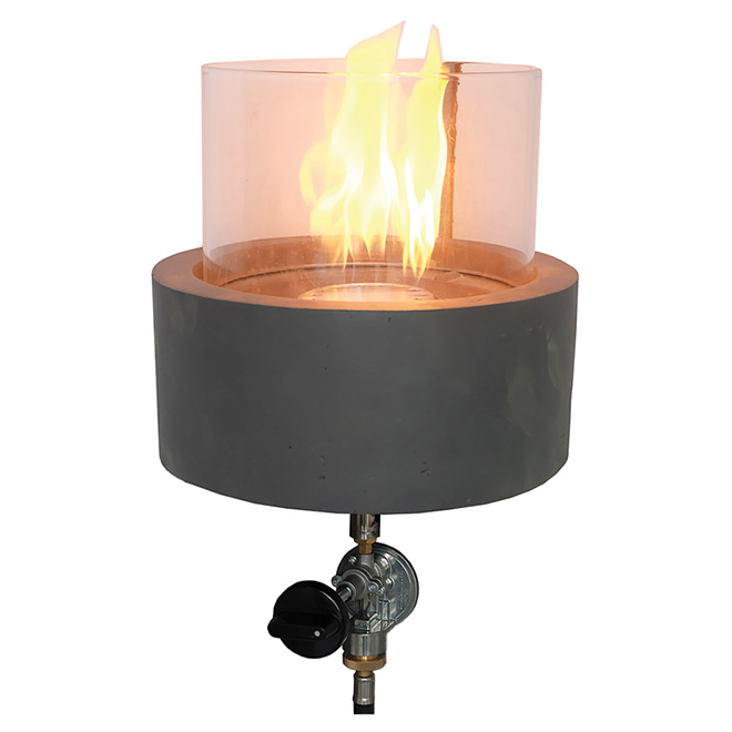 Foyer de table extérieur au propane, Manhattan, béton, 9" RONA